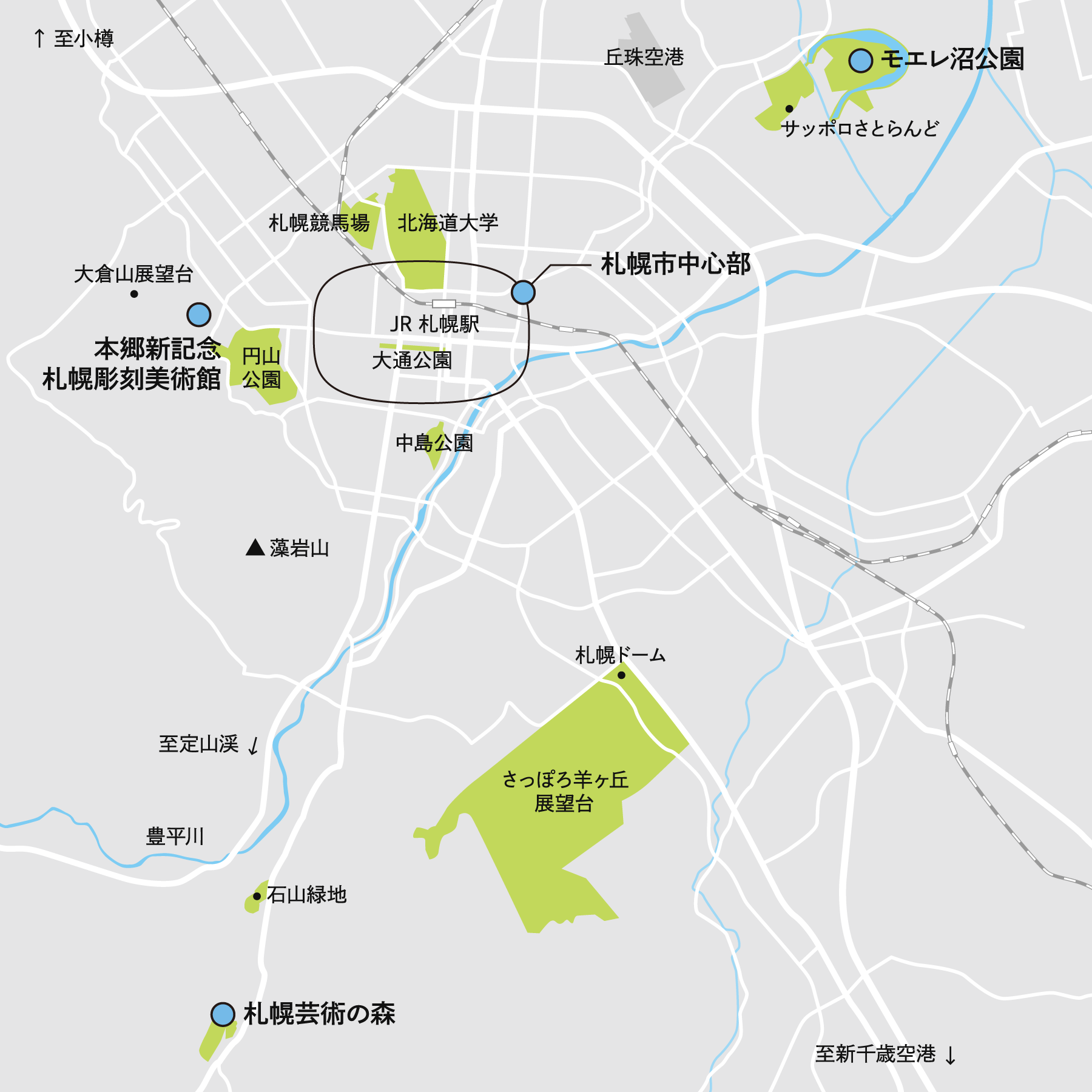 画像：札幌市全域地図