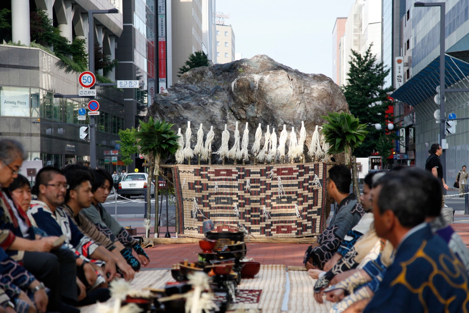 SIAF2014オープニングプログラム 先住民族アイヌの神事「カムイノミ」,Photo by KITAMURA Mika