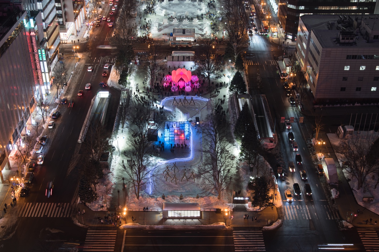 さっぽろ雪まつり大通2丁目会場, Photo by KOMAKI Yoshisato