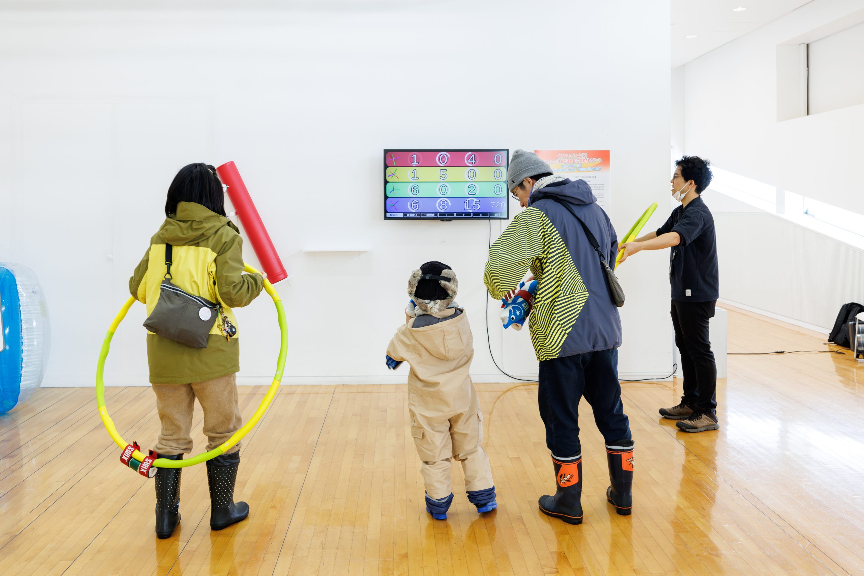 「未来の運動会ルーム」の展示風景, Photo by KUSUMI Erika