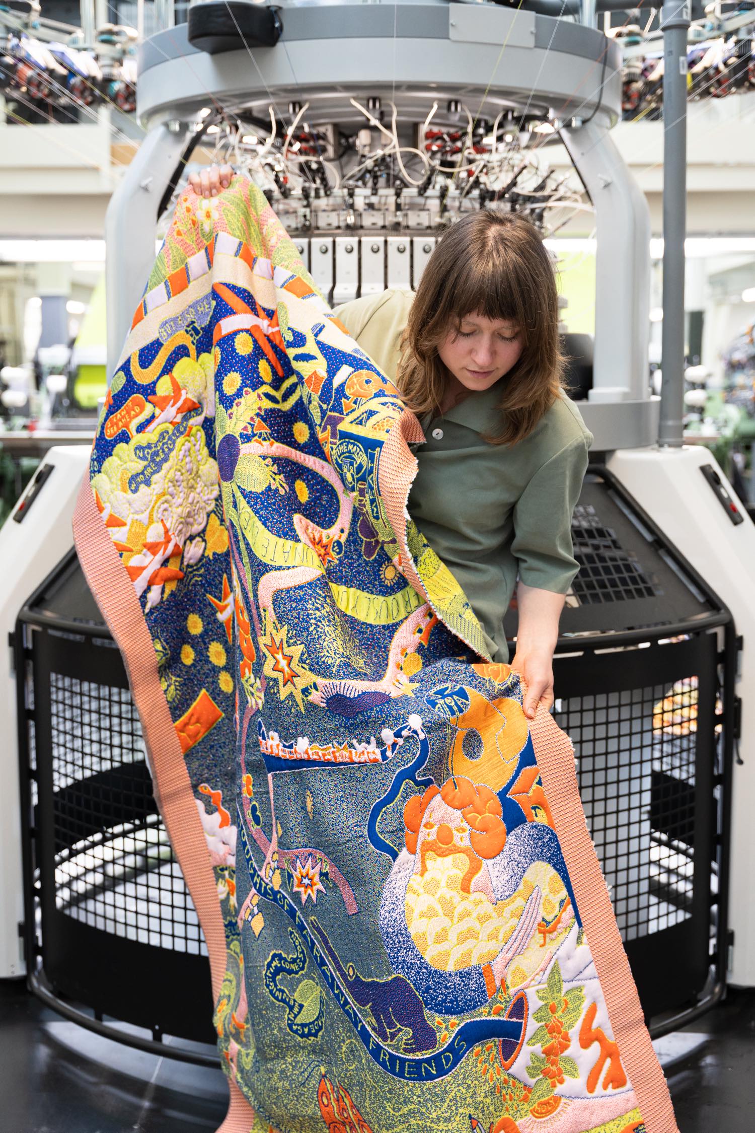 Fanja BOUTS "A Largely Distorted yet Surprisingly Ordered Map of Regular Irregularities: A Dense Description of The Present Day History of The Future" 2023 , Photo by Patty van den Elshout