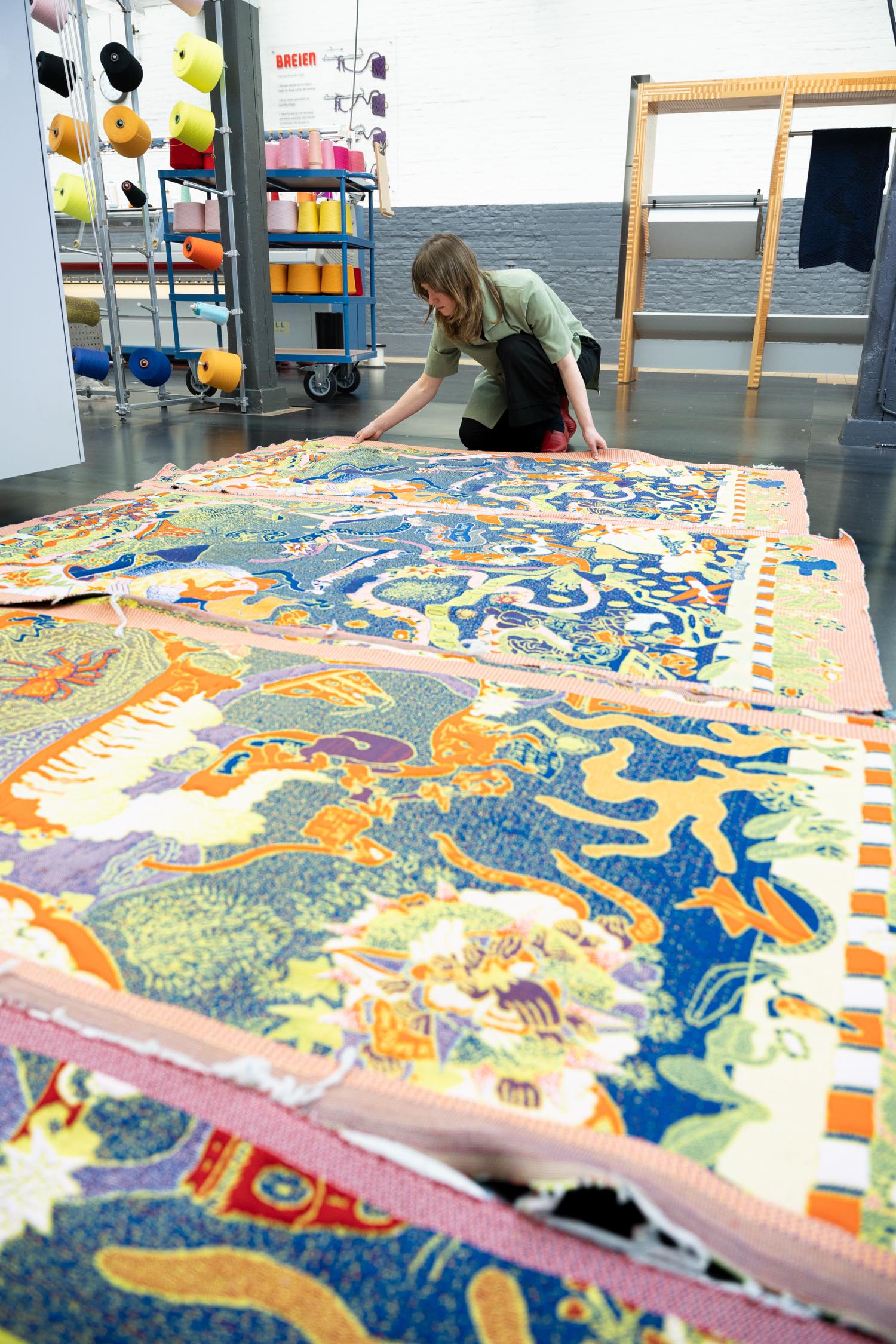 Fanja BOUTS "A Largely Distorted yet Surprisingly Ordered Map of Regular Irregularities: A Dense Description of The Present Day History of The Future" 2023 , Photo by Patty van den Elshout