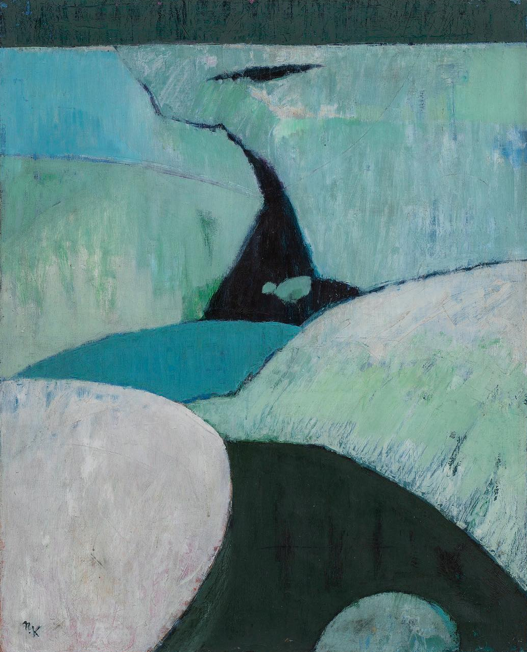 KUNIMATSU Noboru “Snowy Field” 1953, Hokkaido Museum of Modern Art Collection