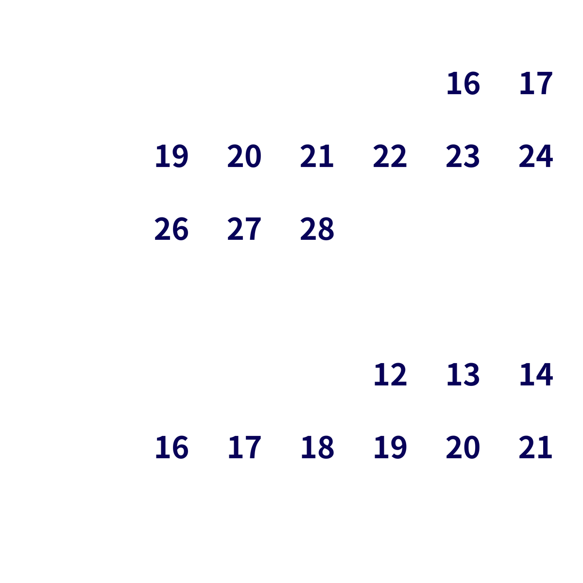 SIAF2027 calendar (English)
